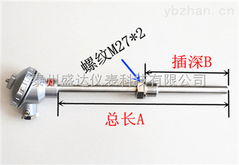 wrn-230wrn-230 裝(zhuāng)配式(shì)k型固定螺紋0-1100℃熱(rè)電偶(ǒu)